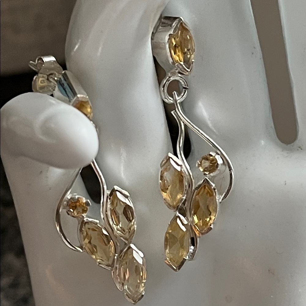Bali Gold and Silver Leaf Earrings